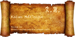 Kalas Mónika névjegykártya